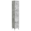 vidaXL Set de Dulapuri 2 pcs Gri Beton Lemn prelucrat