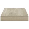 vidaXL Rafturi de perete suspendate, 2 buc., stejar, 40x23x3,8 cm, MDF