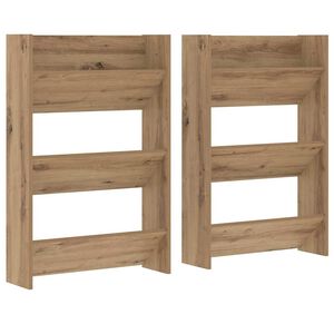 vidaXL Dulap pentru pantofi 2 buc. 60 x 18 x 90 cm Lemn prelucrat