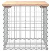 vidaXL Bancă de grădină, design gabion, 43x44x42 cm, lemn masiv de pin