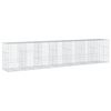 vidaXL Coș gabion cu capac, 700x100x150 cm, fier galvanizat