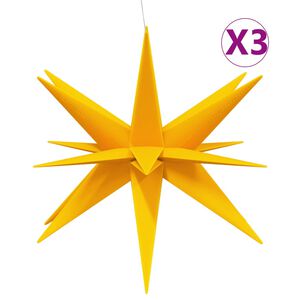 vidaXL Lumini de Crăciun cu LED-uri, 3 buc., galben, 100 cm, pliabil