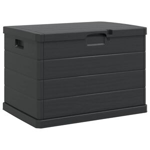 vidaXL Cutie de depozitare pentru grădină Plastic 77,5 x 54,5 x 53 cm
