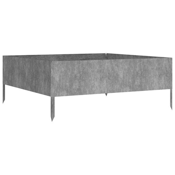 vidaXL Strat &icirc;nălțat de grădină, 100x100x41 cm, oțel corten