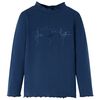 vidaXL Tricou pentru copii cu m&acirc;neci lungi, bleumarin, 128