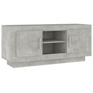 vidaXL Comodă TV, gri beton, 102x35x45 cm, lemn prelucrat