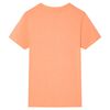 Tricou pentru copii cu mâneci scurte, portocaliu neon, 116
