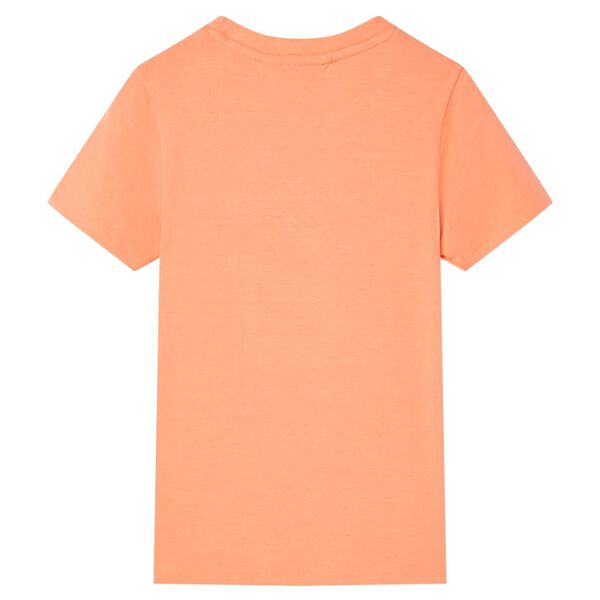 Tricou pentru copii cu mâneci scurte, portocaliu neon, 116