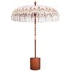 vidaXL Umbrela balineză cu bază Crem și Marron &Oslash; 180-190 cm
