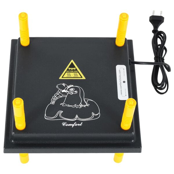 vidaXL Placă de încălzire pentru pui și rățuște, 25x25 cm