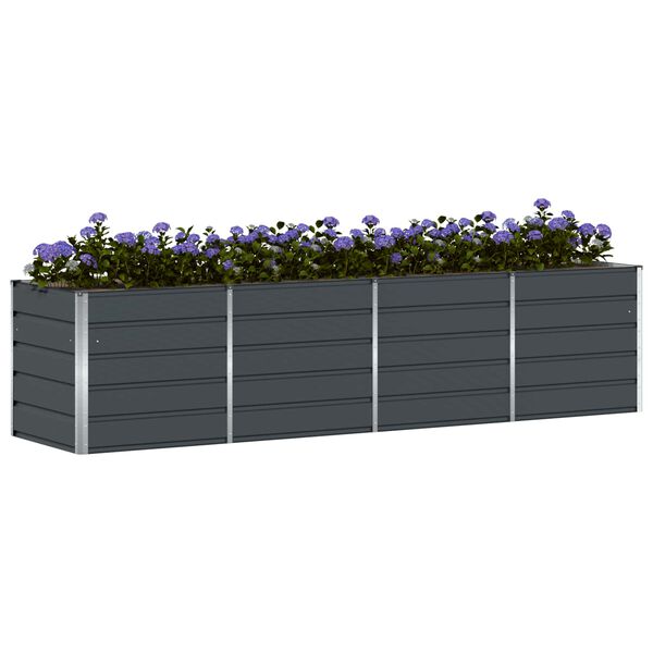 vidaXL Jardinieră Antracit 240 x 80 x 75 cm Oțel