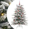 vidaXL Brad de Crăciun artificial cu ramuri articulare Alb 150 cm