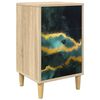 vidaXL Dulap de noapte WIJHE Stejar Sonoma 36 x 33 x 60 cm