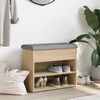 vidaXL Bancă pentru pantofi stejar sonoma 62x32x50 cm lemn prelucrat