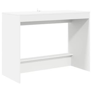 vidaXL Birou pentru pat Alb Lemn prelucrat 100 x 45 x 75 cm