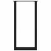 vidaXL Picioare de masă de bar &icirc;n formă de U, 2 buc., negru, 40x(100-101) cm, oțel