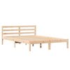 vidaXL Cadru de pat Maro 225,5 x 165,5 x 69,5 cm Lemn de pin masiv