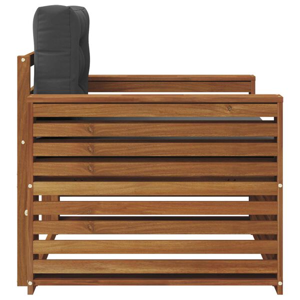 vidaXL Set de canapele de exterior Lemn de acacia solid și poliester