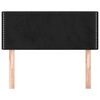 vidaXL Tăblie de pat, negru, 90x5x78/88 cm, catifea