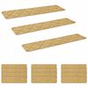 vidaXL Covorașe pentru trepte 15 buc. 76 x 20 cm Bej Poliester