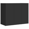 vidaXL Dulap de perete, negru, 75x35x60 cm, lemn prelucrat