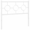 vidaXL Tăblie de pat de schimb metalică, alb, 100 cm