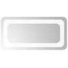 vidaXL Oglindă de baie cu LED Transparent 40 x 20 cm sticlă securizată