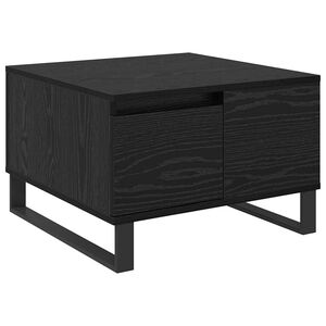 vidaXL Masă de cafea Stejar Negru 55 x 55 x 36,5 cm Lemn prelucrat