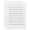 vidaXL Uși de dulap design cu lavră 2 buc Alb 39,5x29,5 cm