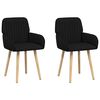 vidaXL Scaune de dining 2 buc. Țesătură Negru 56,5 x 50 x 87,5 cm