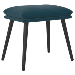 vidaXL Taburet, albastru, 45x29,5x35 cm, catifea