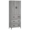 vidaXL Dulap &icirc;nalt, gri sonoma, 69,5x34x180 cm, lemn compozit