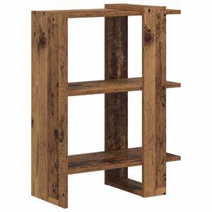 vidaXL Raft pentru cărți 2 niveluri 52 x 25 x 71,5 cm Lemn prelucrat