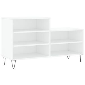 vidaXL Pantofar, alb, 102x36x60 cm, lemn compozit