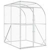 vidaXL Căsuță pentru pui Argintiu 200 x 200 x 215 cm Oțel Galvanizat