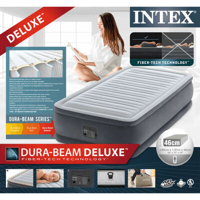 Intex Pat gonflabil "Dura-Beam Deluxe Comfort Plush" 99x191x46 cm twin
