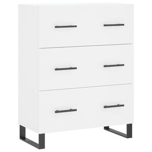 vidaXL Servantă, alb, 69,5x34x90 cm, lemn compozit