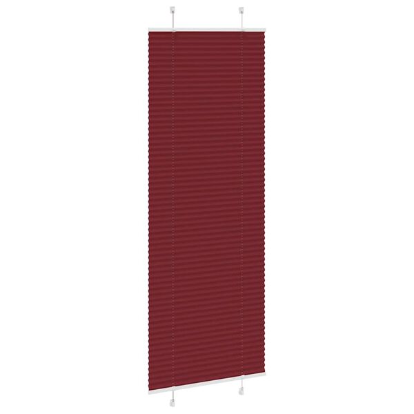 vidaXL Jaluză plisată Bordeaux Roșu 80x200 cm Lățime țesătură 79,4 cm