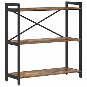 vidaXL Raft pentru cărți 80 x 30 x 85 cm Lemn prelucrat Lemn vechi