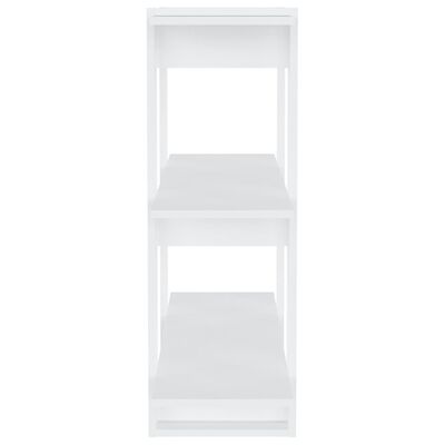 vidaXL Bibliotecă/Separator cameră, alb, 80x30x87 cm