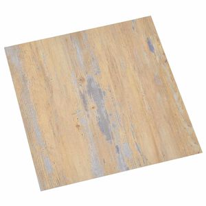 vidaXL Plăci de pardoseală autoadezive Maro și gri 30,5 x 30,5 cm