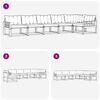 vidaXL Set de canapele de exterior 6 pcs Gri natural și deschis