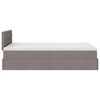 vidaXL Cadru de pat otoman cu saltea Taupe 120x190 cm Material