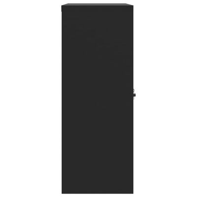 vidaXL Fișet, negru, 90x40x105 cm, oțel