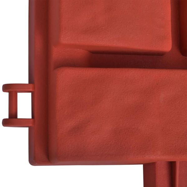 Separator de gazon cu design cărămidă, 11 buc.