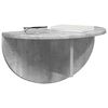 vidaXL Raft de perete Gri din beton 48 x 24 x 24 cm Lemn compozit