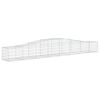 vidaXL Coș gabion arcuit 400x50x40/60 cm fier galvanizat