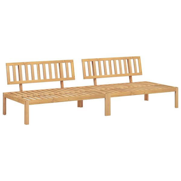 vidaXL Set de canapea Roșu Vin 240 x 80 x 69 cm Lemn Solid de Acacia