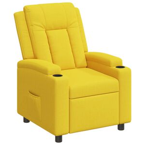 vidaXL Fotoliu recliner Galben deschis 75 x 95 x 100 cm Țesătură