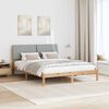 vidaXL Cadru de pat cu headboard Maro 180 x 200 cm Lemn de pin masiv